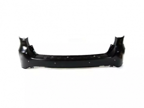 Bare rear bumper Dodge Durango 11-13 for parking sensors and BSM, white, cracked mount