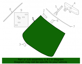 Nissan Altima 13-15 Windshield