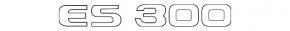 Lexus ES300 ES330 trunk lid emblem ES300