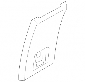 Rear center console trim Mitsubishi Eclipse Cross 18 - black, scratches