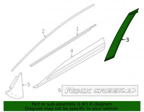 Door trim side front right Nissan Rogue 21-24