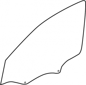 Front right door glass Infiniti QX30 17-19