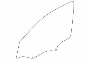 Front right door glass Infiniti QX30 17-19