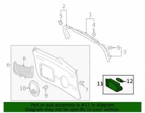 Toyota Prius 2009 trunk light