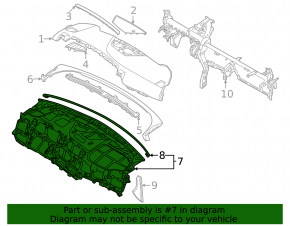 Kia Sportage 23-25 HEV dashboard frame