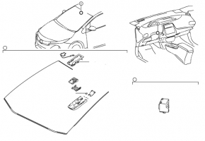 Toyota Prius 50 Prime 16-18 lane keeping camera on the windshield