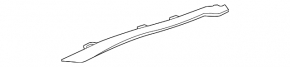 Left rear bumper molding for Audi A5 F5 20-25, gloss black, S-Line