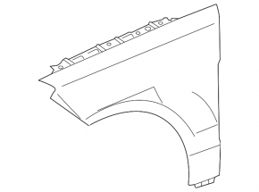 Front right wing Mercedes W166 ML 12-15