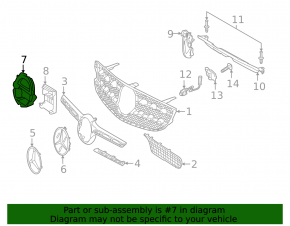 Bracket for cruise radar Mercedes GLC 20-22