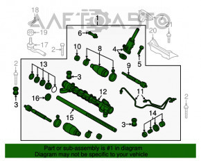 Steering rack Mazda3 MPS 09-13