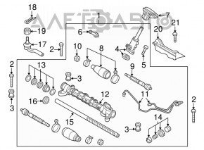 Steering rack Mazda3 MPS 09-13