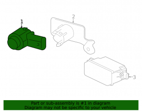 Rear Parking Sensor for Jaguar XF 16-20