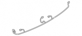 Wiring rear bumper Ford Focus mk3 11-14 prerest, 4d, for 3 parking sensors, without keyless