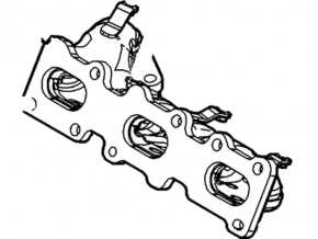 Exhaust manifold front Ford Explorer 13-19 sport