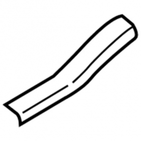 Door sill trim rear left outer Lincoln MKX 16-18 black, broken fastener