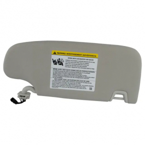 Left visor Ford Edge 15 - gray, without hook, for dry cleaning, without plug