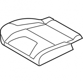 Rear seat cushion, 2nd row, right, Ford Escape MK3 13-18, gray leather, wrinkled, dry cleanable