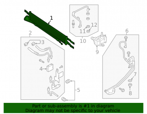 Radiator for automatic transmission cooling Lincoln MKZ 17-20 2.0T