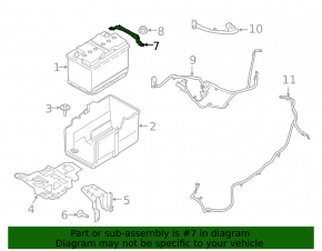 Battery mount Ford Escape MK4 20-24
