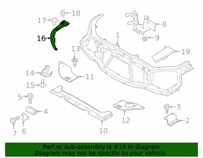 Left TV cover for Land Rover Range Rover Sport 13-22