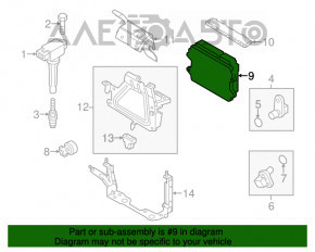 Block ECU engine computer Mazda 6 13-21 2.5 sport