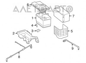 Battery tray VW Beetle 12-19