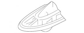 Antenna fin Infiniti QX30 17-19