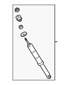 Rear right shock absorber Toyota Tundra 14-21 off road pkg