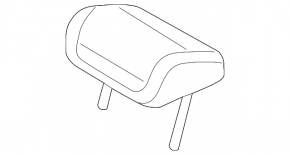 Headrest 2 row center Audi A6 C8 19-25 light brown leather