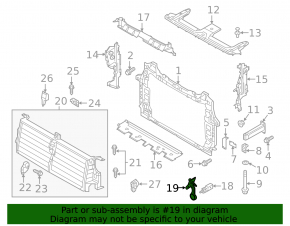 Bracket ambient air temperature sensor Audi Q7 16-