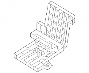 Distribution plate of the battery Audi Q7 16-19 in the passenger's feet