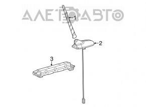 Antenna socket Jeep Cherokee KL 14-15
