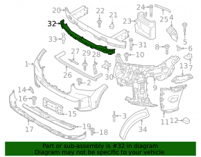 BMW X5 G05 19-25 2024-25 Front Bumper Upper Absorber