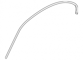 Body molding side right BMW 3 F30 12-18 black