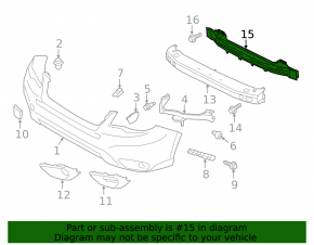 Subaru Forester 14-18 SJ Front Bumper Reinforcement