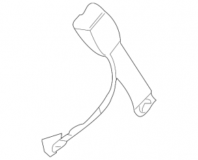 Subaru Forester 25-26 passenger seat belt latch, black