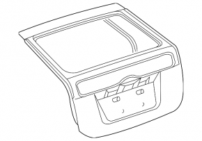 Naked tailgate for Toyota Prius 2009-2010