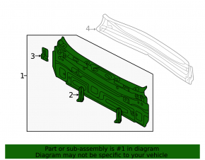 Rear panel Audi Q3 8U 15-18 2 parts