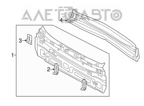 Rear panel Audi Q3 8U 15-18 2 parts