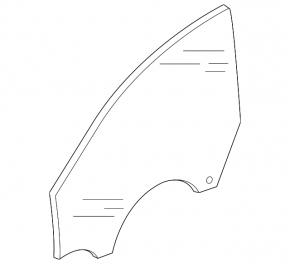Front right door glass Audi A5 F5 17- 5D