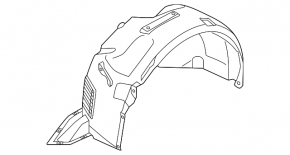 Front right fender liner Audi A3 22-26