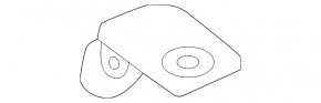 Front left fender bracket Audi A3 22-26 small