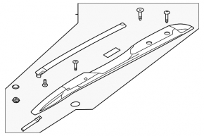 Roof rails right Subaru Outback 20-24