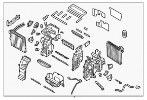 Heater assembly Kia Forte 4d 14-14 auto