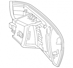 Right inner trunk lid light for Mercedes A-class V177 19-22 LED