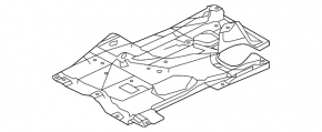 Underbody protection rear right Mazda 6 18-21