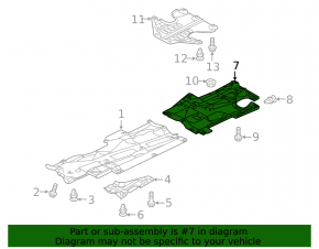 Underbody protection rear right Mazda 6 18-21