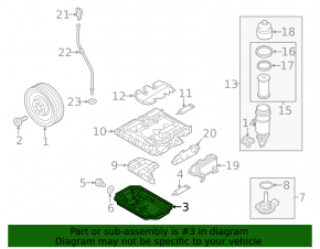 Oil pan Audi Q7 4L 10-15