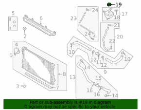 Mitsubishi Outlander 22-25 Coolant Expansion Tank Cap
