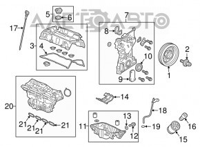 Intake manifold Honda CRV 17-19 2.4